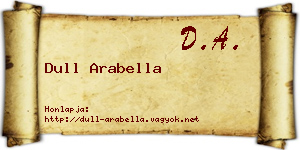 Dull Arabella névjegykártya